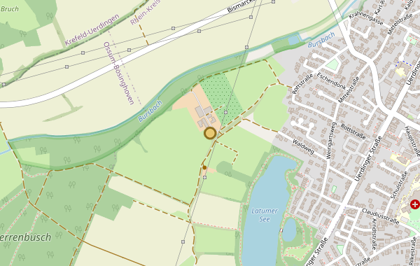 Lageplan der Praxis: Waldweg 99, 40668 Meerbusch